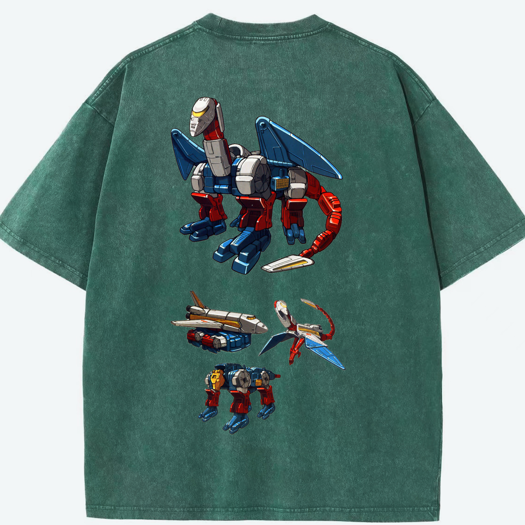（画像用）  綿100% ヴィンテージ風 半袖Tシャツ（背面プリント）